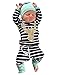 3pcs/Set Newborn Baby Boys Girls Striped Long Sleeve Deer Tops Pants Hat Outfits