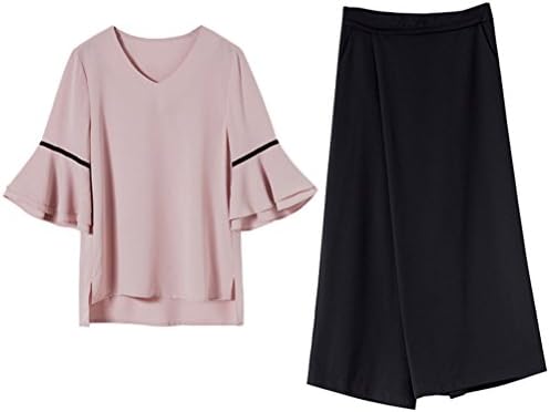hzff.Casual women's autumn fashion set, autumn Korean show slim Fashion Chiffon pack?Skirt Top Sets