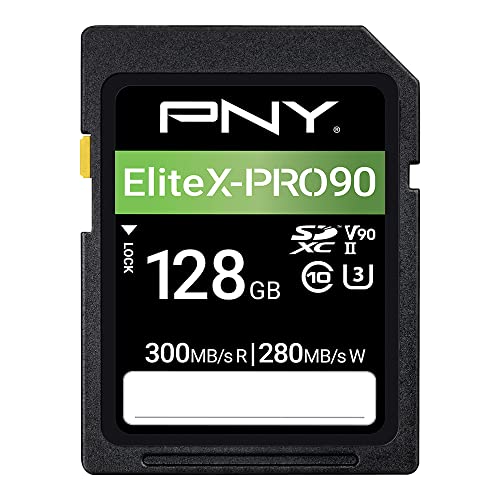 PNY 128GB EliteX-PRO90 Class 10 U3 V90 UHS-II SDXC