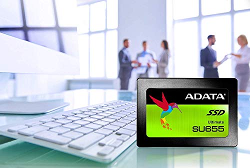 ADATA SU655 960GB 3D NAND 2.5 Inch SATA III High Speed Read Up to 520MB/S Internal SSD (ASU655SS-960GT-C)