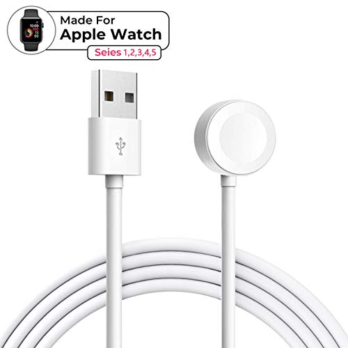 Smart Watch Charger, HACI for Apple Watch Magnetic Charging Cable Cord Wireless iWatch Portable Charger Accessories Compatible for Apple Watch Series 5/4/3/2/1 (38mm 40mm 42mm 44mm)-[3.3 FT-White] - Thumbnail 7