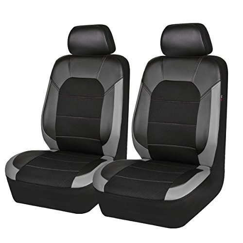 Photo 1 of CAR PASS Leather and Mesh Universal Fit Two Front Car Seat Cover