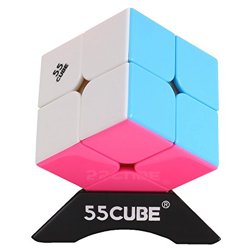 2x2 Cube Stickerless, No Fall Apart for All Ages & Beginners, More Smoothly Than Original 2x2 Cube