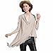 Hengzhi Women's Tassel Cardigan Sweater V Neck Outwear Tops knitted loose Poncho