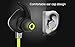 Bluetooth Headsets - Alysia Earphones V4.1 Bass Wireless Earbuds Lightweight Noise Cancelling Headphones Mini Secure In Ear Hooks Sports Earphones APT-X Stereo Headset w/Mic Dual Battery
