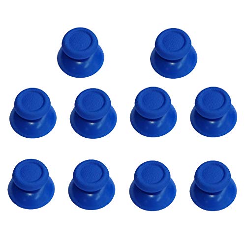 5 Pairs Replacement Analog Stick Joystick Thumbsticks Thumb Grips Buttons for Playstation DualShock 4 PS4 Controller Gampad (Blue) - Thumbnail 4