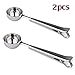 Geek Stainless Steel Coffee Scoop with Bag Clip (2)