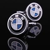 abanyan Car Logo Cufflinks (BMW Luxury Car Logo Cuff links)