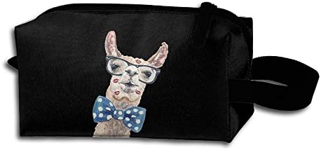 Cosmetic Bag,Cute Alpaca Printed Cosmetic Makeup Pouch Multi-Functional Oxford Pouch Zipper Bag For Women Girl