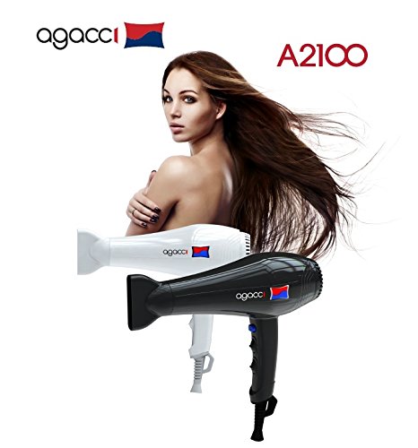 H2PRO Agacci Hair Dryer 2000 Watt - A2100 Jet Stream Black Made in Korea