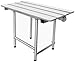 CSI Bathware SEA-SD2216-NH-PH ADA Bathroom Shower Bath Seat, Folding, Wall-Mounted, Rectangular, White Phenolic Seat, 22-Inch by 16-Inch
