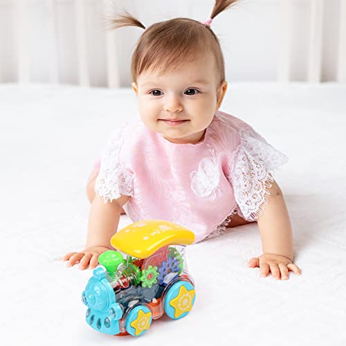 Baby Toys 6 to 12 Months Random Color Musical Train, Electronic Toys W