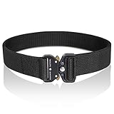 Fairwin Tactical Belts for Men, 1.5 Inch Nylon Web Belt Military Style with Quick-Release Buckle- No Holes Belt