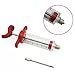 meizhouer 5 Stainless Steel Needles Spice Syringe Set BBQ Meat Flavor Injector Kithen Cooking Sauce Marinade Syringe Accessories