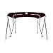 MSC 3 Bow 4 Bow Bimini Top Boat Cover with Rear Support Pole and Storage Boot(Burgundy, 3 Bow 6'L x 46