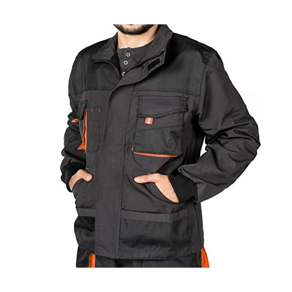Mazalat Arbeitsjacke mÃ¤nner, Arbeitsjacken Herren, Schutzjacke mit vielen Taschen, Arbeitskleidung mÃ¤nner GrÃ¶Ãen S-XXXL, QualitÃ¤t