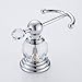 AUSWIND Antique Chrome Coat Hook Clear Crystal Bath Towel Hooks 2 Hangers Wall Mounted Zinc Material WT