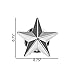 BCP 1 pair Alloy Suit Shirt Collar Pin Back Lock Brooch Badge Decoration (No.18 Star Shape)