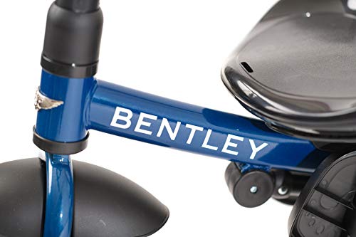 Bentley Trike - All Terrain Toddler Bike 6-in-1, Officially Licensed & Designed by Bentley Motors UK; Baby to Big Kid Tricycle is a Compelling Statement of Performance & Luxury, Sequin Blue
