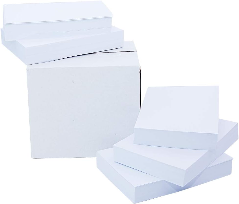 White Cardstock Paper 4 x 6 Inches (500 Sheets) 80lb Cover, 220gsm, Blank Office