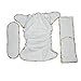 Heavy Wetter Bamboo / Organic Cotton One Size Fitted Diaper (Fits 7-25lbs)