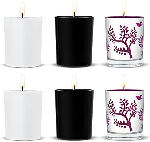 LOHOTEK Scented Candles, 6 Packs Soy Wax Candle, Gardenia, Lemongrass, Pine, Vanilla, Lavender, Peppermint, Aromatherapy Stress Relief