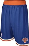 New York Knicks New Youth Royal Replica Basketball Shorts By Adidas (M=10-12)