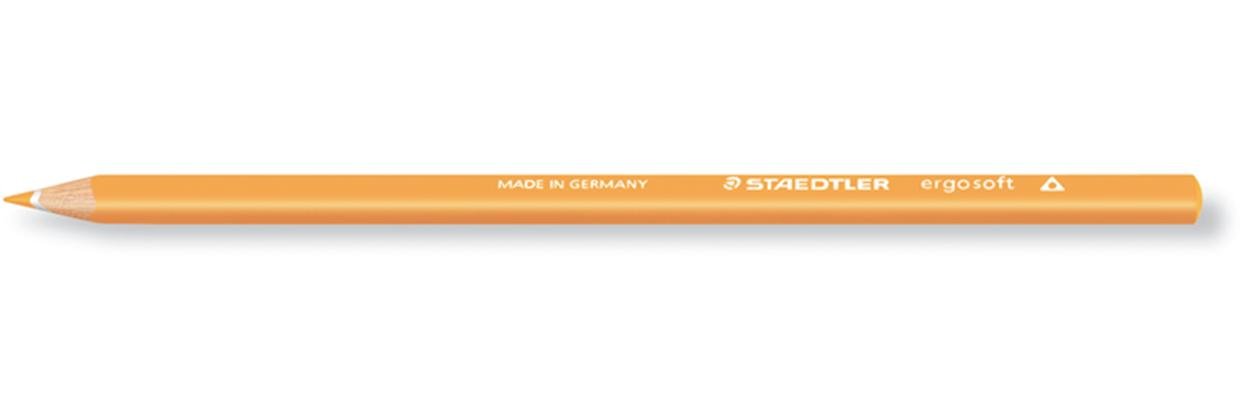 STAEDTLER Ergosoft Coloured Pencil - Light Orange (Pack of 12)