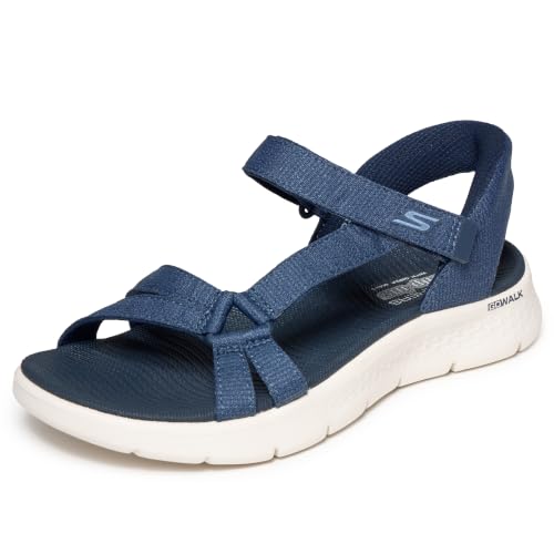 Femme Go Walk Flex Sandal Illuminate Slip-In ENTRAINEUSE, Navy Textile, 37 EU