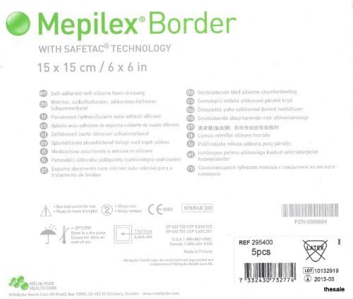 Mepilex Border Part No. 295400 MOLNLYCKE FKA REGENT MMED-MOL295400 Box