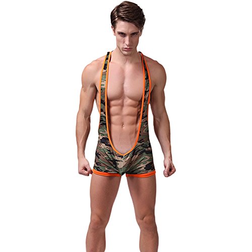 Supernova Men's Faux Leather Sexy Jockstrap Underwear Wrestling Singlet Open Butt Outfit Bodywear