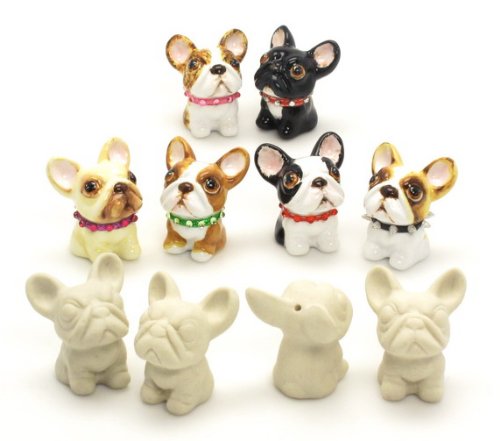 10 Pcs. Unpainted Ceramic DIY French Bul- Buy Online in Saudi Arabia at  Desertcart