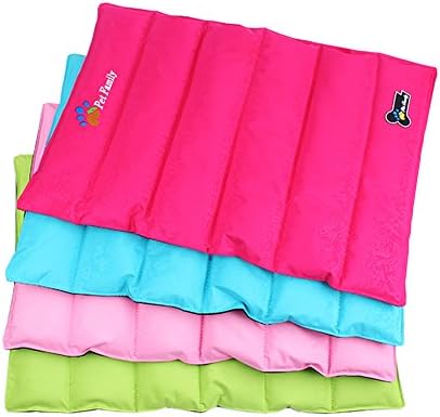 MNBS Pet Dog Foldable Solid Color Waterproof PVC Cool Summer Bed Mat Medium