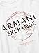 Armani Exchange A|X Men's Long Sleeve T-Shirt with Logo on Back and on Sleeves Shirt, White, XXL