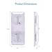 MICTUNING 11-18V LED RV Ceiling Double Dome Light Fixture 11.8 inches RV Interior Lighting with Switch for Trailer Camper (Nature White, Pack of 4)