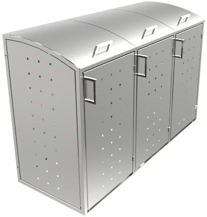 Resorti Mulltonnenbox Edelstahl 3 X 120 240 Liter Hochwertige