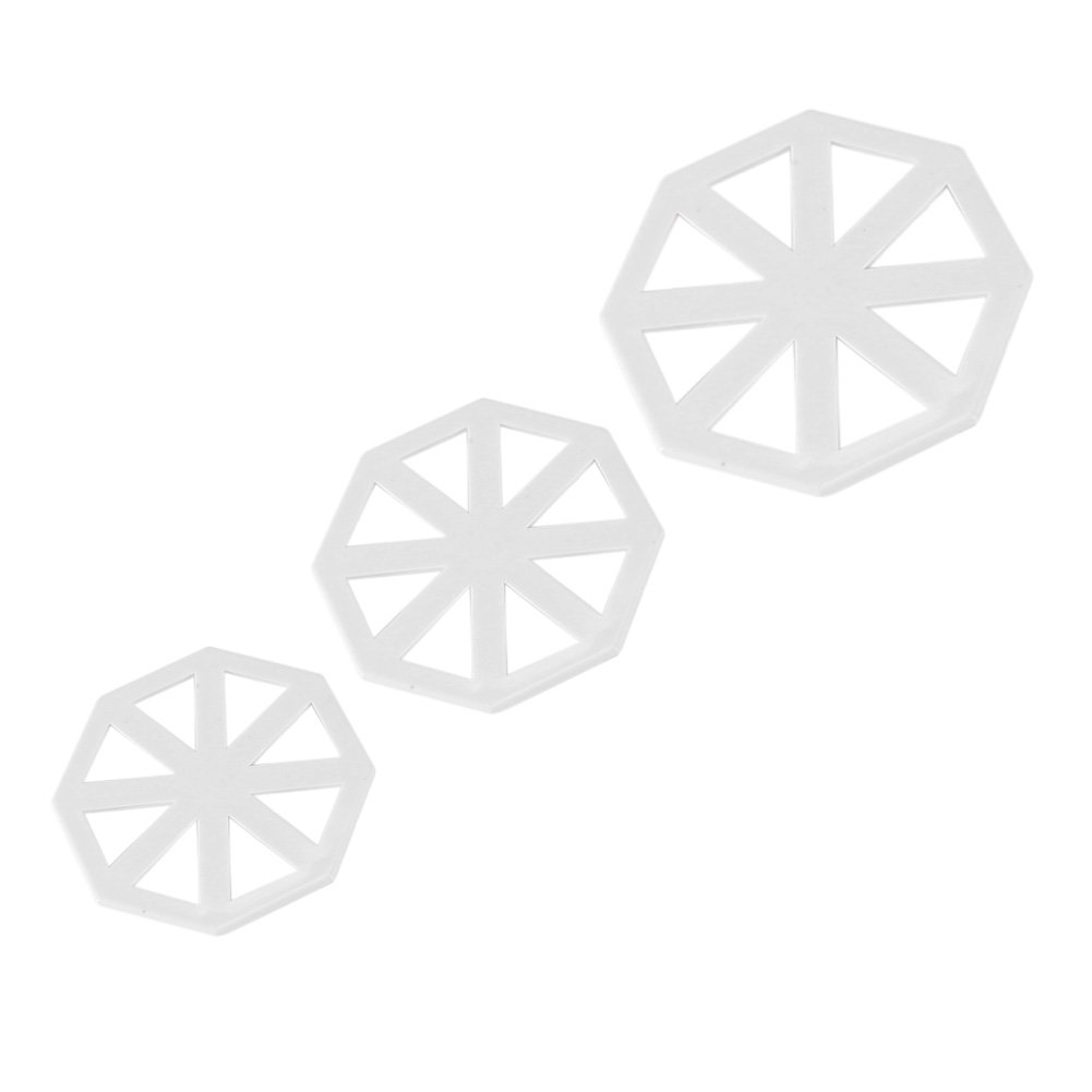 Zerodis 3Pcs/Set Cake Mold,Cake Decorating Supplies Chocolate Cake Fondant DIY Tool Triangular Bunting Flag Cutters Cake Decorating Mould