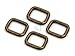 CRAFTMEMORE Metal Rectangle Buckle Ring Fits 5/8