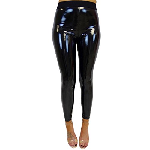 Reflective Stitching Women's Hips Dancing Climbing Sports High Waist Yoga Pants Tummy Control Workout Gym Running Stretch Leggings (L) - Thumbnail 5