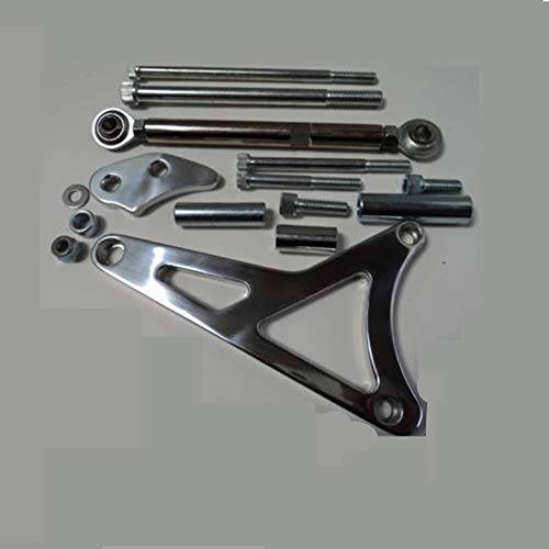 Aluminum Alternator Bracket Kit,Billet Polished Mounting Generator Bracket Accessories Kit For