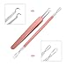 Blackhead Remover Tool Kit, Blemish Pimple Comedone Extractor Tool Set, Professional Surgical Stainless Steel Tweezers Kit, Acne Removal Tools,Treatment for Blemish, Whitehead Popping Removing, 2 PCS