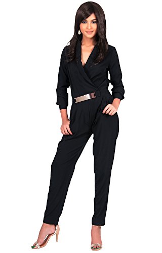 women's long sleeve evening jumpsuits