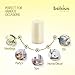 BOLSIUS Ivory Pillar Candles - 20 Pack 2x4 inch Pillar Candle Set - 20 Hours Dripless & Smokeless Clean Burning Dinner Candles - Premium Europen Quality - Palm Oil Free - 0% Animal Fat - Party Candles