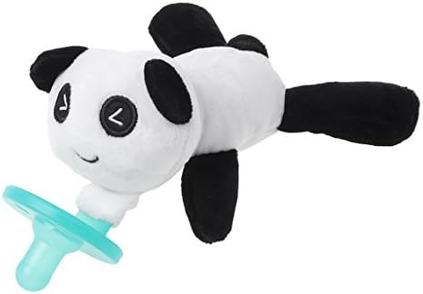 Cencity Baby Pacifier Silicone with Plush Toy Animal BPA Free Soft Nipple Newborn Supply for Girls, Boys, Baby Shower Gift, Teether Toys, Soothie, Newborn Infant (4)