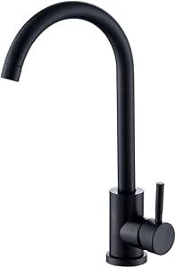 Grifo de cocina giratorio con pintura de arco de un solo Mango, grifo