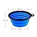 Collapsible Dog Bowl by Puss and Pooch, Easy Storage For Travel, Backpacking, Camping, and Hiking, Premium Silicone, FDA Approved, BPA Free, Eco-Friendly, With Carabiner, Set of 2