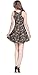 CowCow Womens Party Mini Dress Grunge Skulls Pattern Gothic Sleeveless Skater Dress, XS-5XL