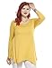 BELAROI Plus Size Tops for Women Fall Tunic Tops to Wear with Leggings 3/4 Sleeve Casual Swing Loose T Shirts Blouse(1X, Black)