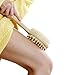 Attmu Body Bath Brush - Natural Bristle Dry Skin Brushing with Long Handle - Exfoliating Skin and Cellulite, Improving Lymphatic Functions, Stimulating Blood Circulation