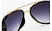 Caixia Unisex S005 Horn Rimmed Metal Frame Side Shield Aviator 58mm Sunglasses